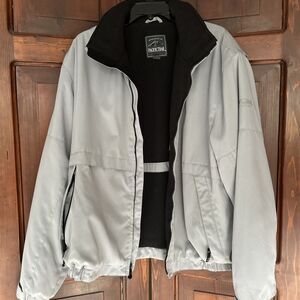 Pacific Trail Jacket Mens Adult Large Gray ‎ Winter Coat Fleece Lined W/hood EUC